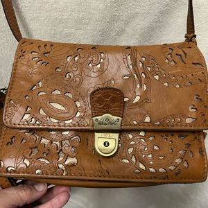 Patricia Nash leather crossbody bag